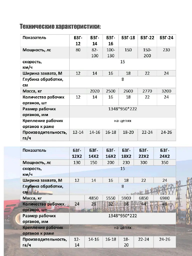 Борона зубовая гидрофицированная