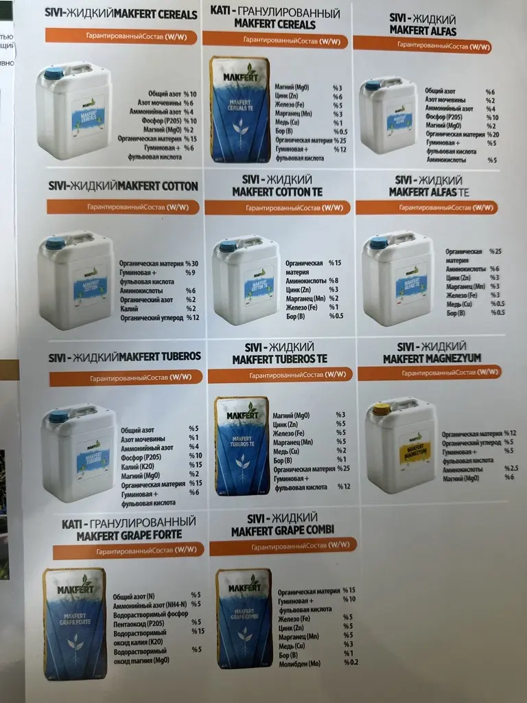Makfert Platinum (Макферт Платинум) — это жидкое органическое удобрение турецкого производства (100% органика), повышающее урожайность и качество плодов.