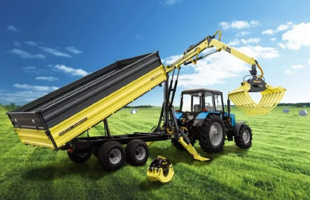DL AGROMASTER - ТРАКТОРНЫЙ ПОЛУПРИЦЕП С КРАНОМ МАНИПУЛЯТОРОМ