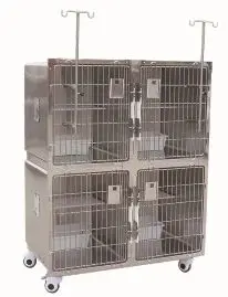 Комбинированная клетка из нержавеющей стали для кошек TTCC-01
