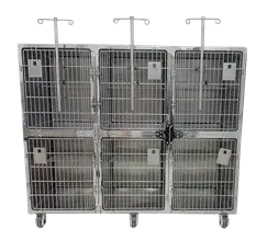 Комбинированная клетка из нержавеющей стали для кошек TTCC-16