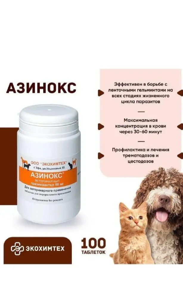 Азинокс таблетки № 100