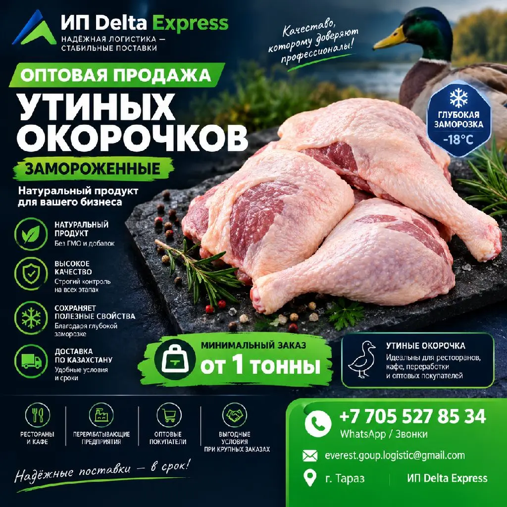 Мясо куриное, окорочка, филе утка