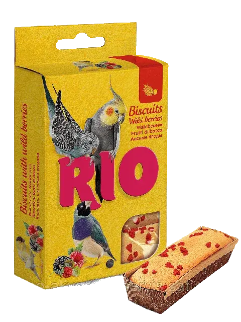 Rio Бисквиты для птиц с лесными ягодами, коробка 5х7 г