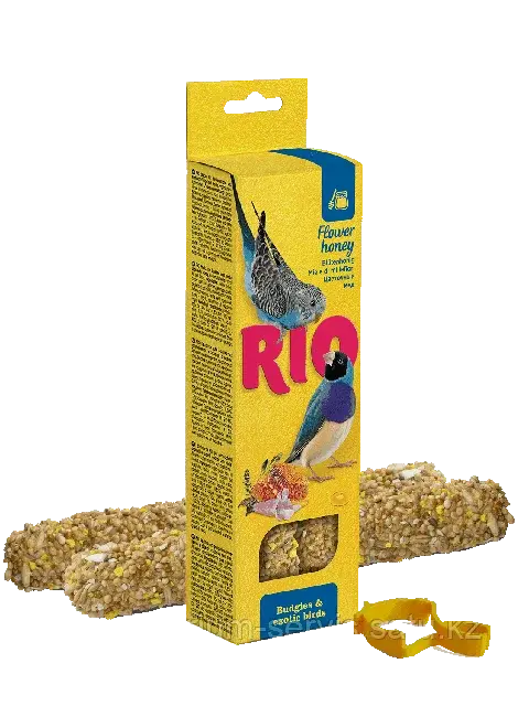 Rio Палочки для волнистых попугайчиков и экзотов с медом, коробка, 2х40г