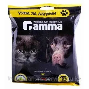 Влажные салфетки Gamma Уход за лапами