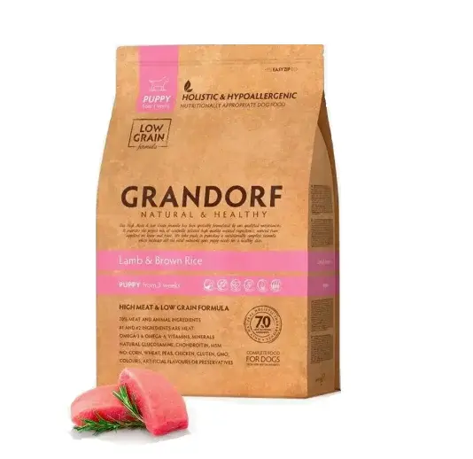 Grandorf Dog Puppy Lamb&Turkey Сухой корм для щенков всех пород, Ягнёнок с Индейкой 3 кг Код: 5407007850860