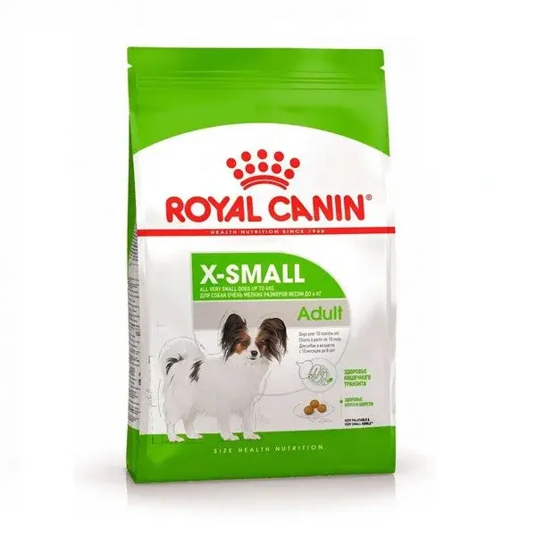 Royal Canin X-SMALL ADULT 1,5 кг для щенков мелких пород до 4 кг, 1,5 кг