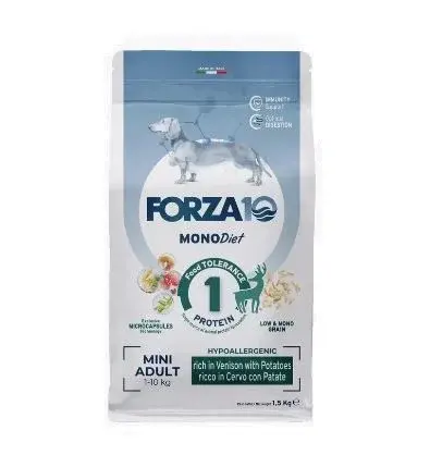 Forza10 Mini Diet Cervo con Patate для собак мелких пород с олениной и картофелем 1,5 кг Код: 8020245011717
