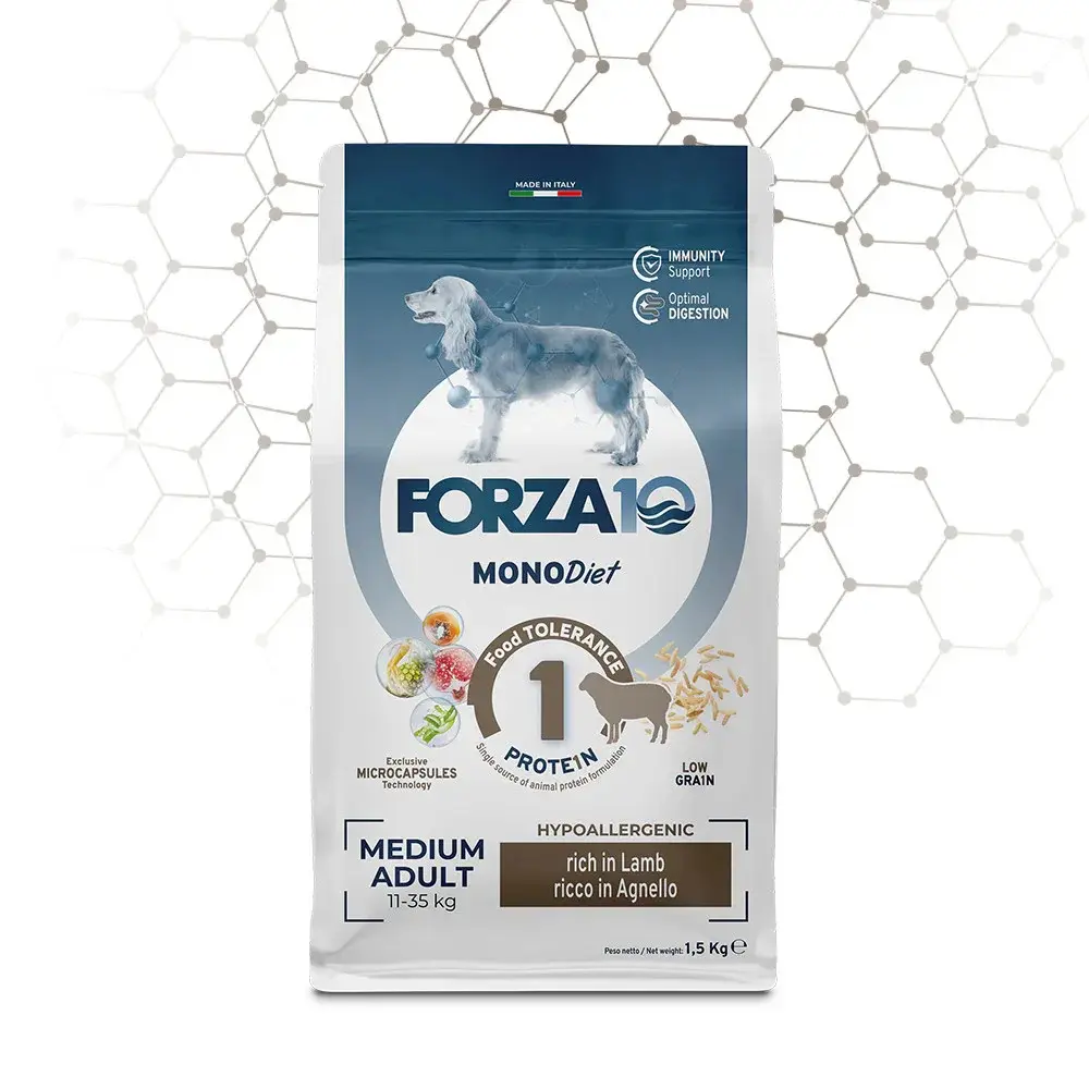 Forza10 Medium Diet Agnello для собак средних пород с ягненком 1,5 кг Код: 8020245011809