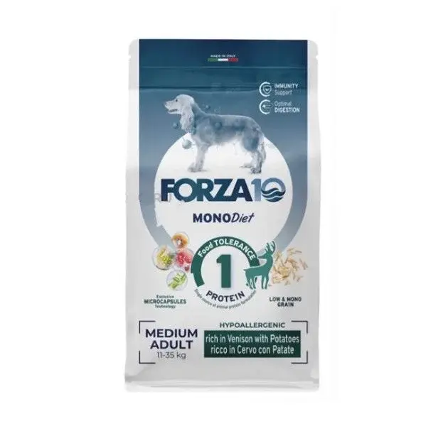 Forza10 Medium Diet Cervo/Patate для собак средних пород с олениной и картофелем 12 кг Код: 8020245011779