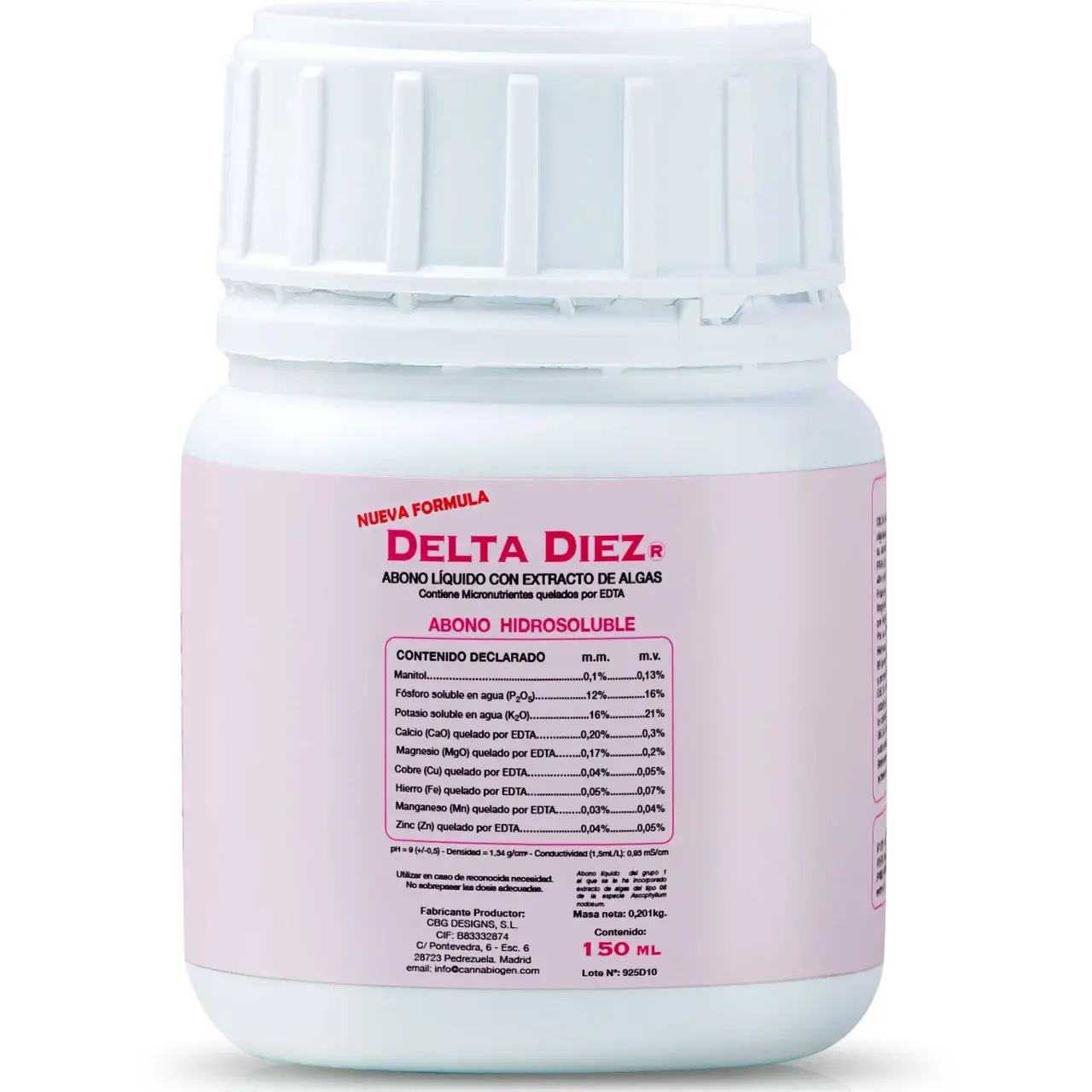 CANNABIOGEN DELTA TEN (DIEZ) 150 ml (Cтимулятор цветения)