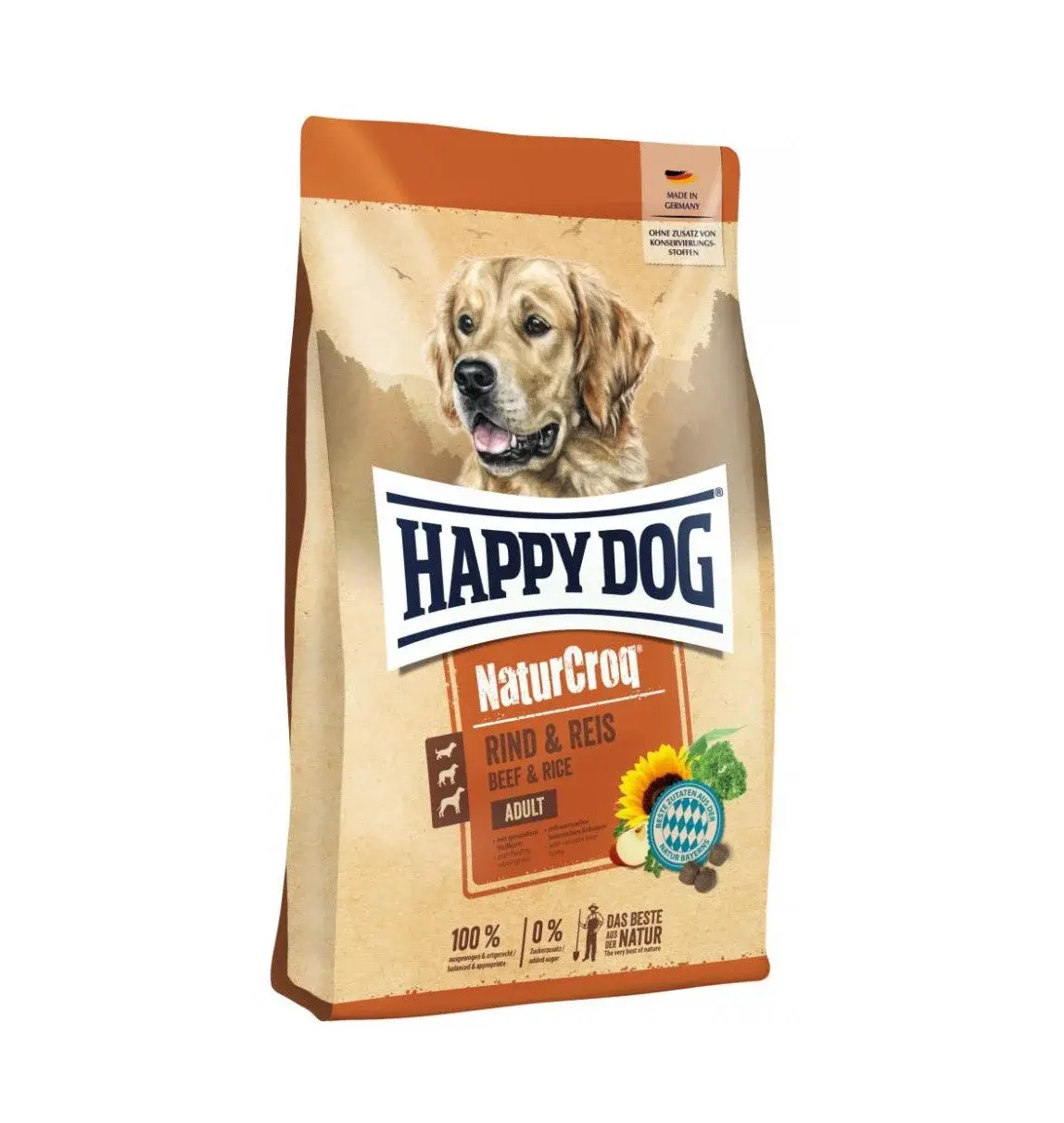 Happy Dog NatureCroq Rind&Reis для взрослых собак говядина с рисом 15 кг Код: 40019671168