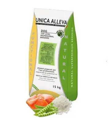 Unica Alleva Natura Mini salmon, rice and peas 15 кг, для взрослых мелких пород с лососем, рисом и горохом. Код: 2760340
