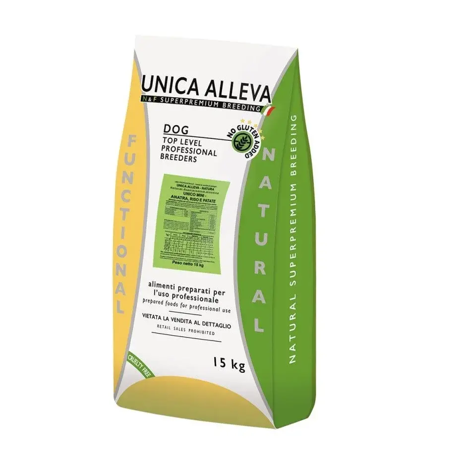 Unica Alleva Natura Mini Duck, rice and potatoes 15 кг, для взрослых мелких пород с уткой, рисом и картофелем. Код: 2760341