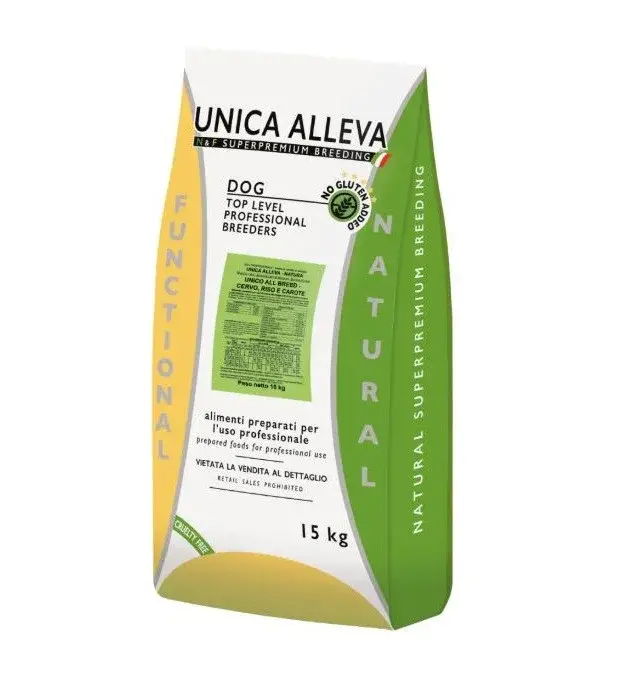Unica Alleva Natura All Breed Venison, rice and carrots 15 кг, для взрослых собак всех пород с олениной, рисом и морковью. Код: 2760338