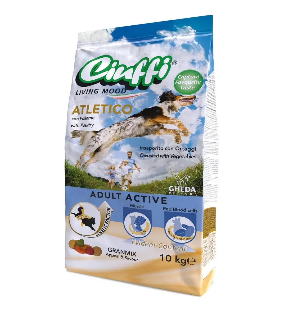Ciuffi Adulto Atletico 10 кг для взрослых собак с регулярной физической активностью с курицей и овощами Код: 8001541001206