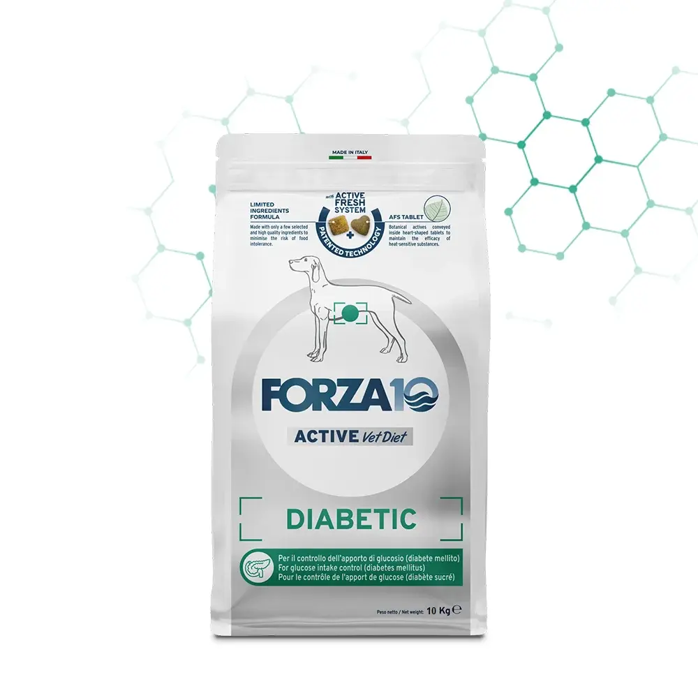 Forza10 Diabetic Active для собак всех пород при сахарном диабете 10 кг Код: 8020245713925