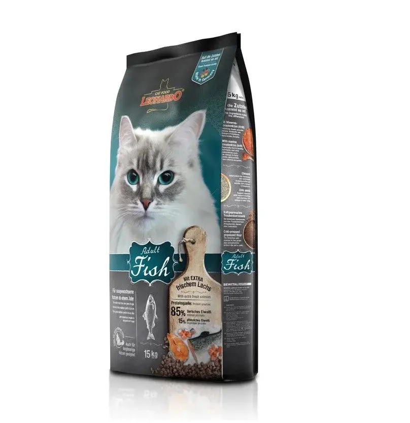Leonardo Sensitive Adult Fish & Rice 15 кг для привередливых кошек на рыбе Код: 4002633758435