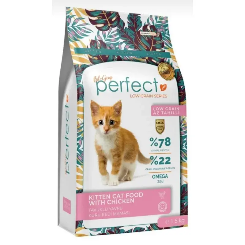 Perfect Kitten Cat Food with Chicken для котят с курицей, 1,5 кг Код: 8681030731434