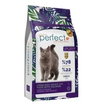 Perfect Adult Sterilized Cat Food with Salmon Low Grain для стерилизованных кошек с лососем 1,5 кг Код: 8681030731410