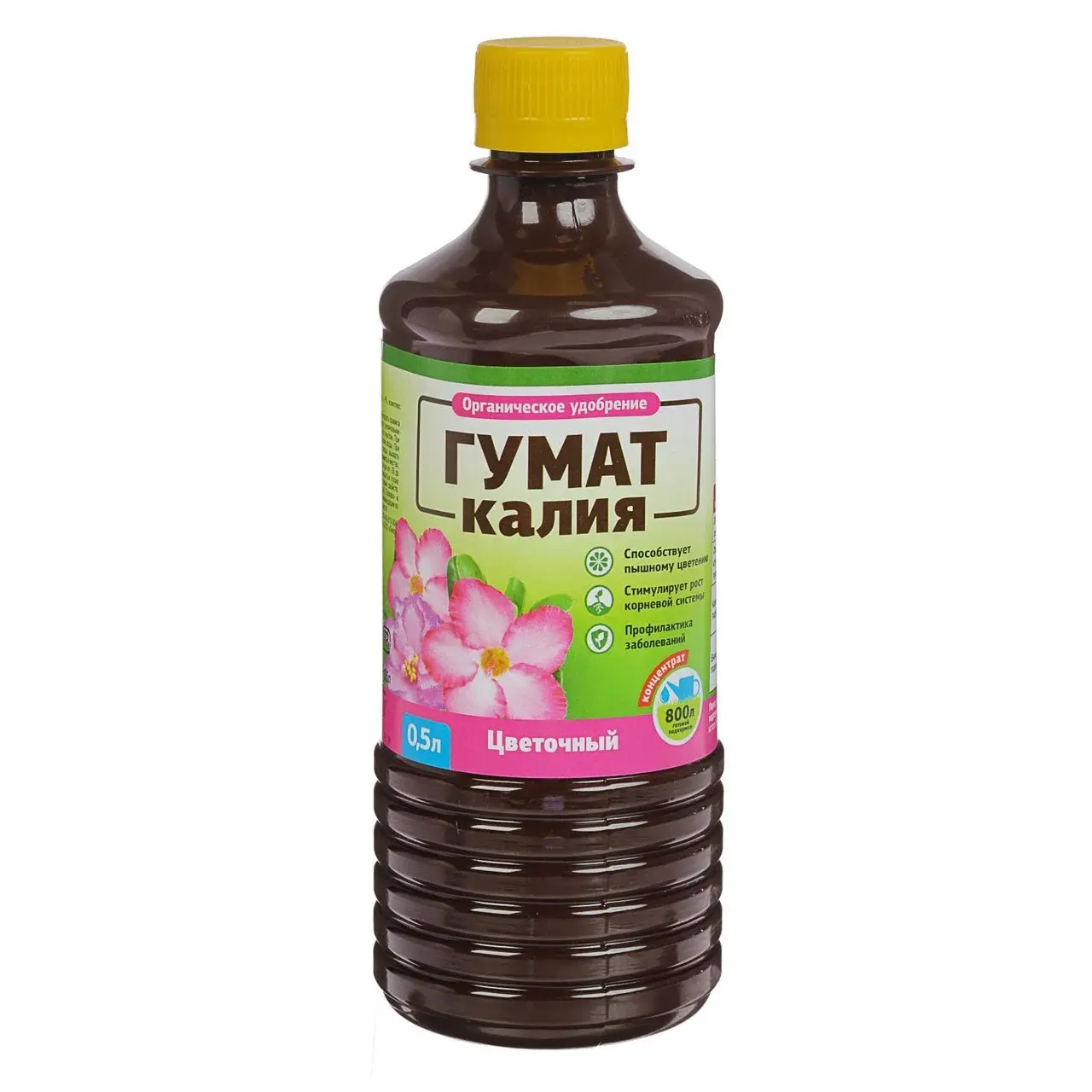 Удобрение Гумат калия цветочный 0,5л Код: 00000006414