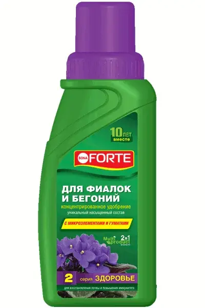 Удобрение Bona Forte для Фиалок и Бегоний №2 Здоровье 0061-1Ф Код: 00000006820
