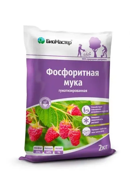Фосфоритная мука 2 кг, БиоМастер гранулы Код: BK000004063