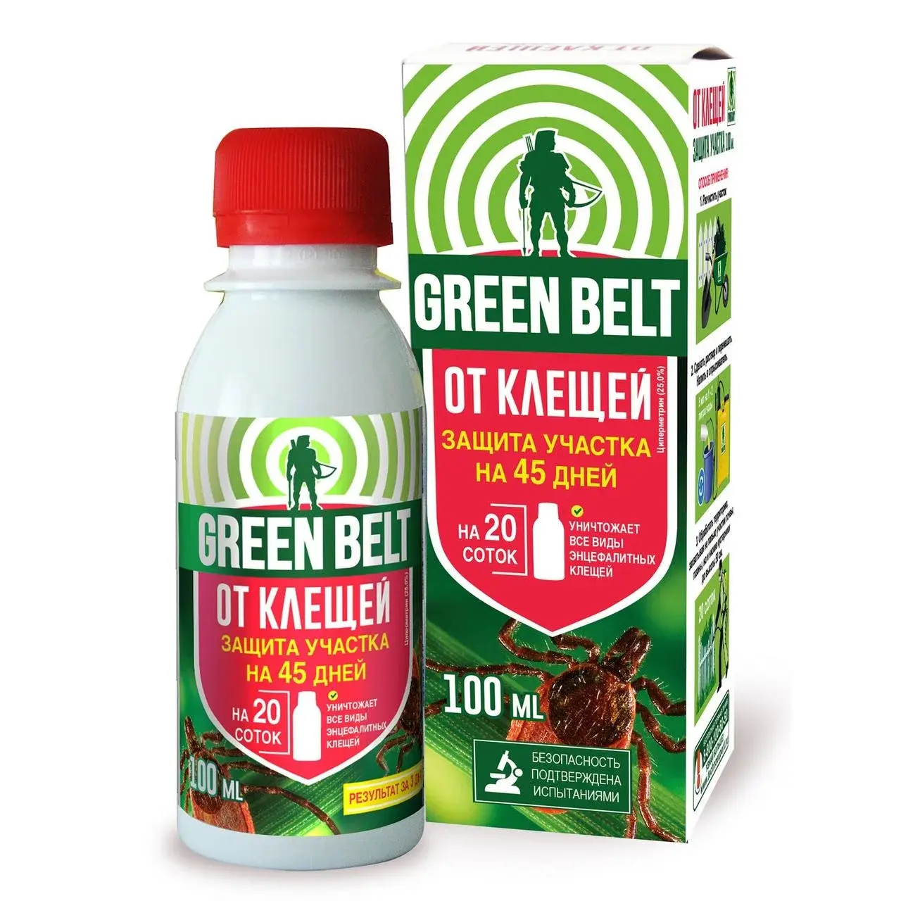 Средство от клещей Green Belt 100мл Код: BK000006989