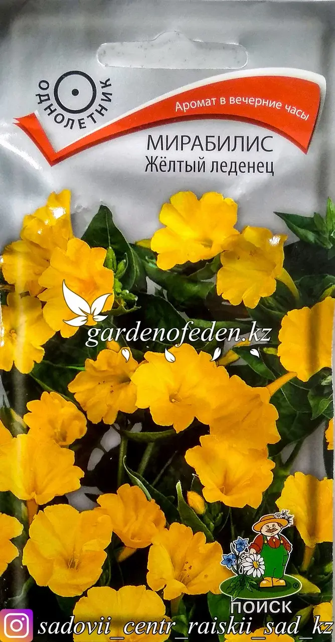 Семена пакетированные Поиск. Мирабилис "Желтый леденец". Код: 28308