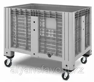 Пластиковый контейнер iBox 1200х800 перфорированный, на колесах Код: 11.602.91.РЕ.С13