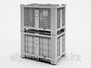 Пластиковый контейнер iBox 1200х800 перфорированный, на полозьях Код: 11.602.91.РЕ.С9