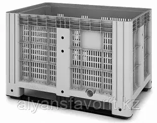 Пластиковый контейнер iBox 1200х800 перфорированный, на полозьях Код: 11.602.91.РЕ.С9