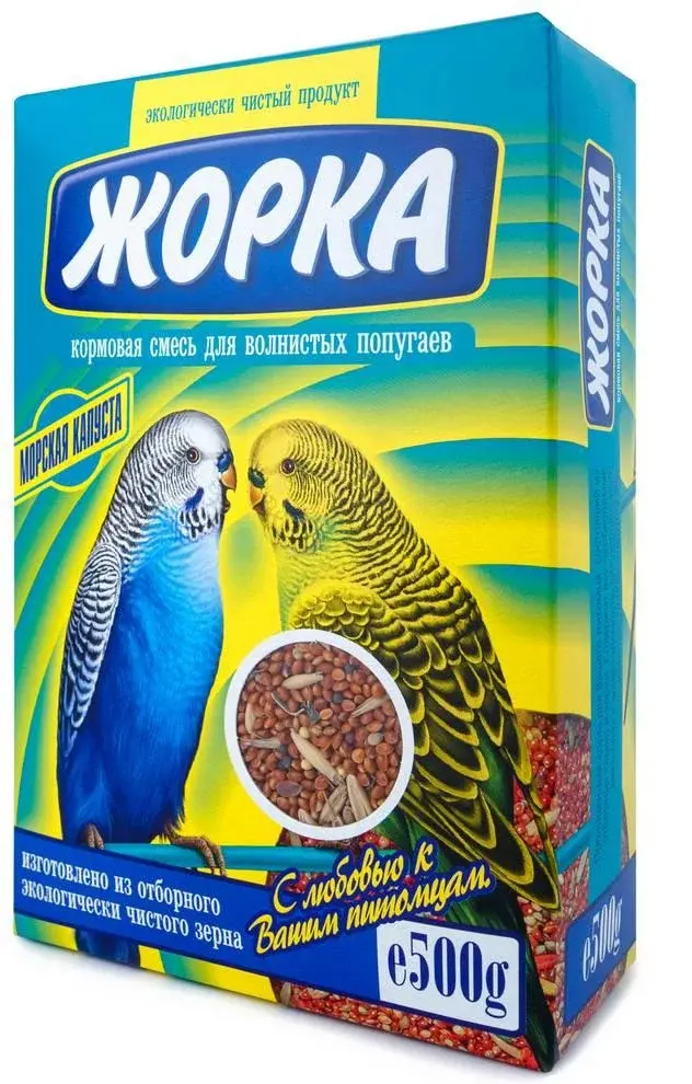Корм для попугаев Жорка 500гр (фрукты , орех , минералы, экстра)