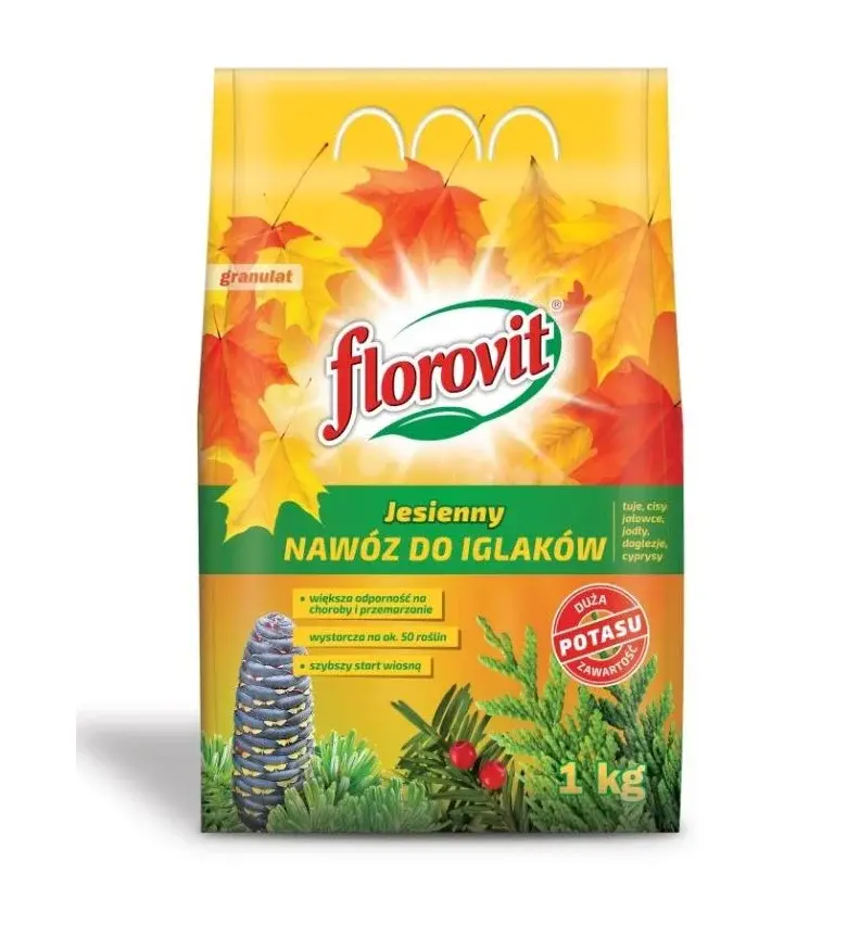 Удобрение Flоrovit Для Зимозеленых растений осень 1кг Код: 01000000494