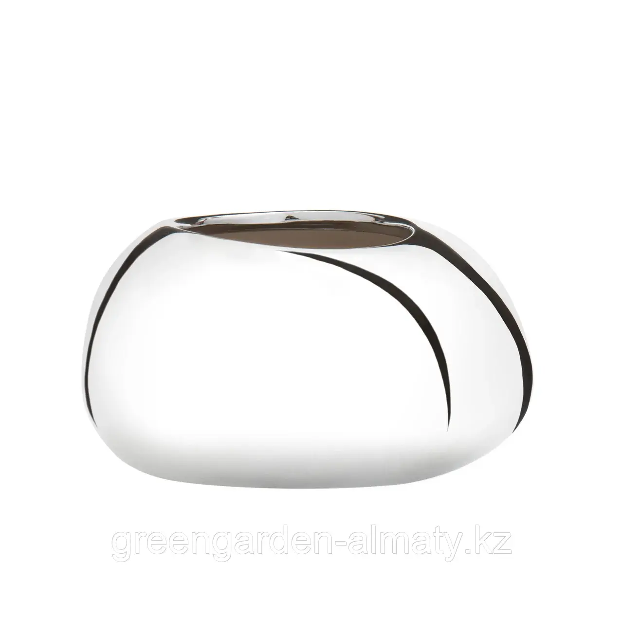 Кашпо керамика серия BOWLS 432 | Scheurich Mirror Silver 28см Код: 432/29