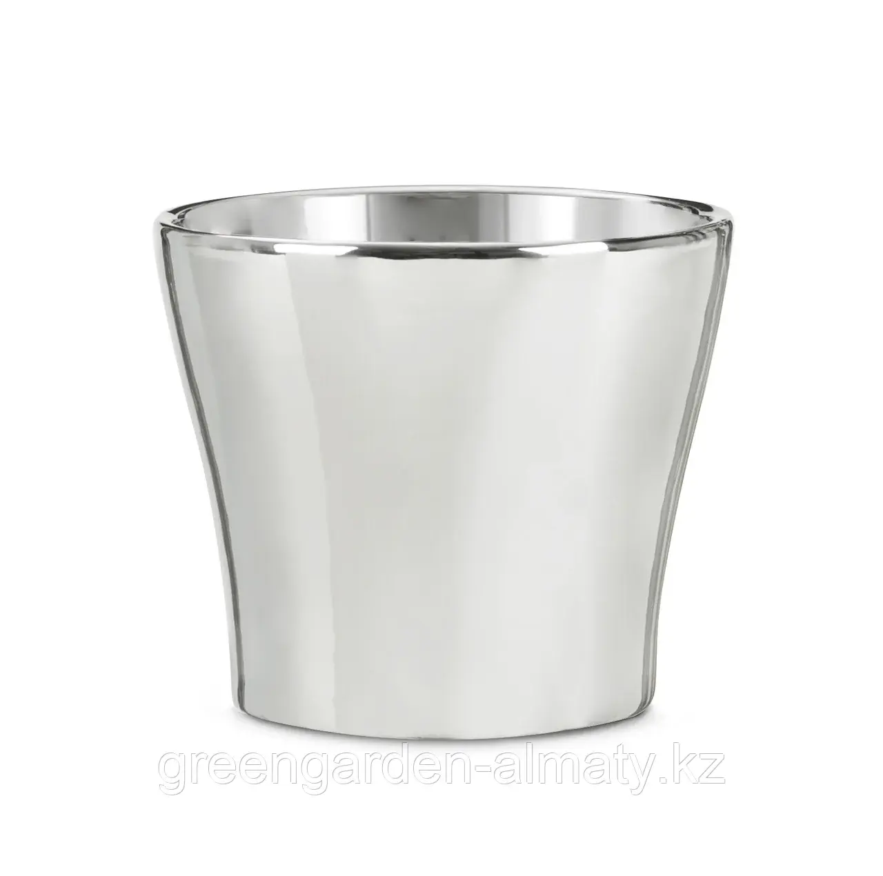 Кашпо керамическое серия MIRROR SILVER 808/19 | Scheurich (Германия) Код: 808/19