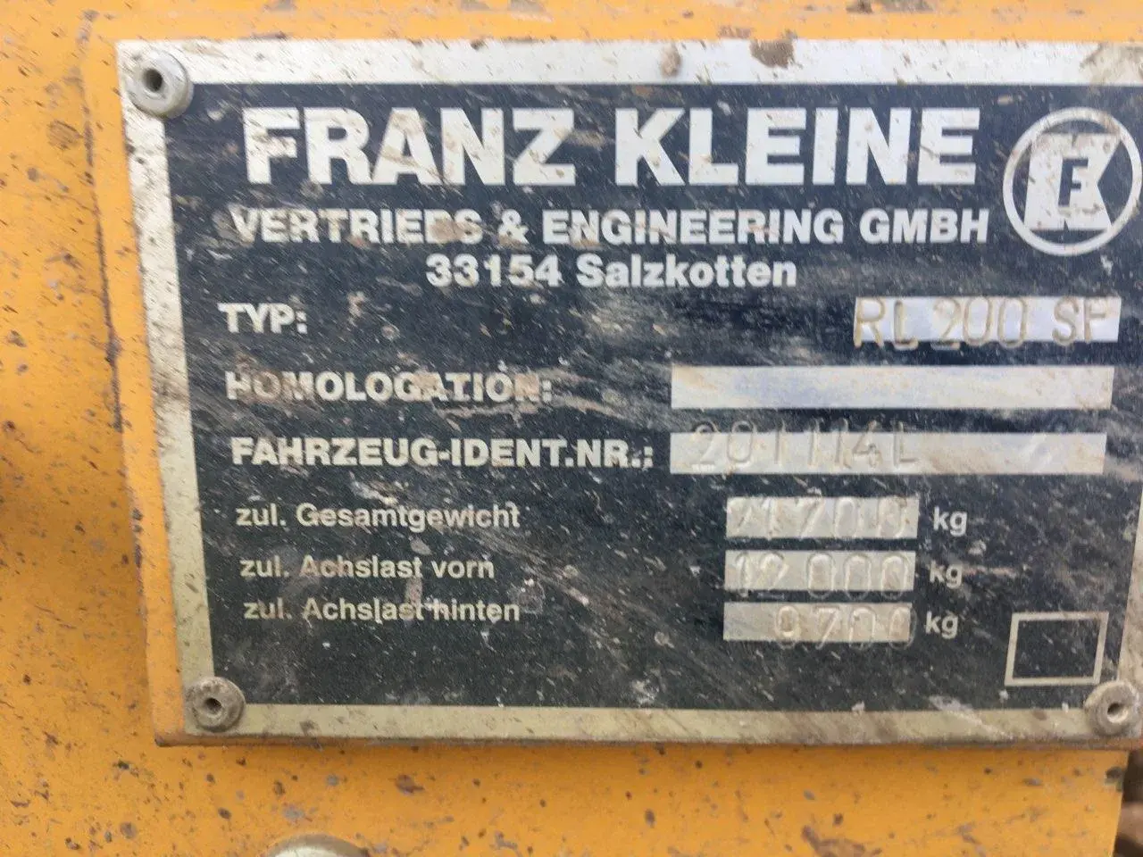 Самоходный погрузчик свеклы FRANZ KLEINE RL 200 SF MAUS 2011г.в.