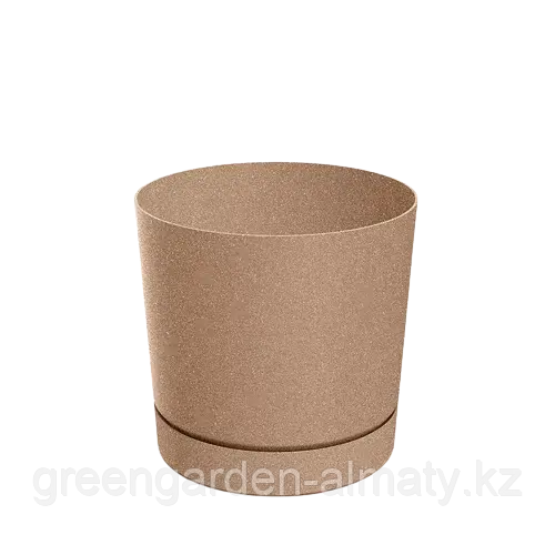 Горшок с поддоном Tubo ECO Wood DPOP400W | Prosperplast Белый(в крапинку) Код: DPOP400W-S449W
