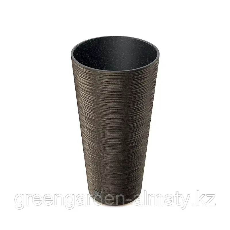 Горшок с внутренней вставкой FURU Slim ECO Wood DFRH300W | Prosperplast Кофе Код: DFRH300W-4625W