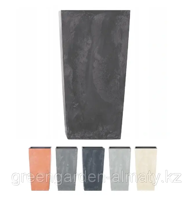 Горшок с внутренней вставкой Urbi Square Beton Effect DURS265E | Prosperplast Маренго Код: DURS300E-425U