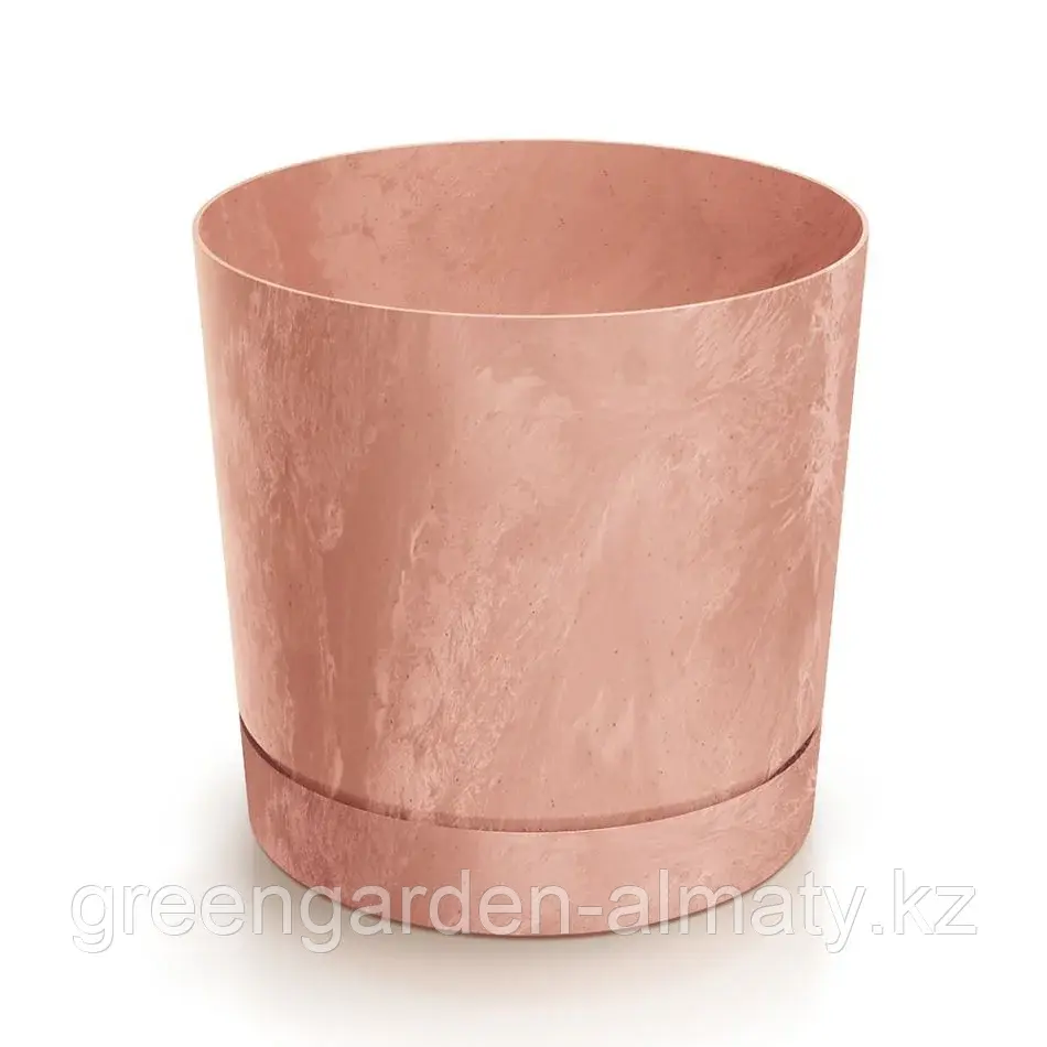 Горшок с поддоном Tubo P Beton Effect DPOP180E | Prosperplast Терракота Код: DPOP180E-R624