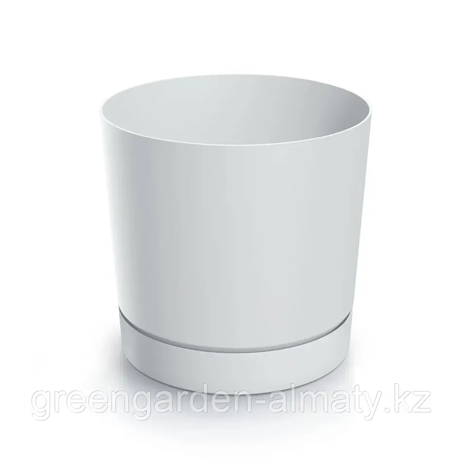 Горшок с поддоном Tubo P DPOP130 | Prosperplast Белый Код: DPOP130-S449