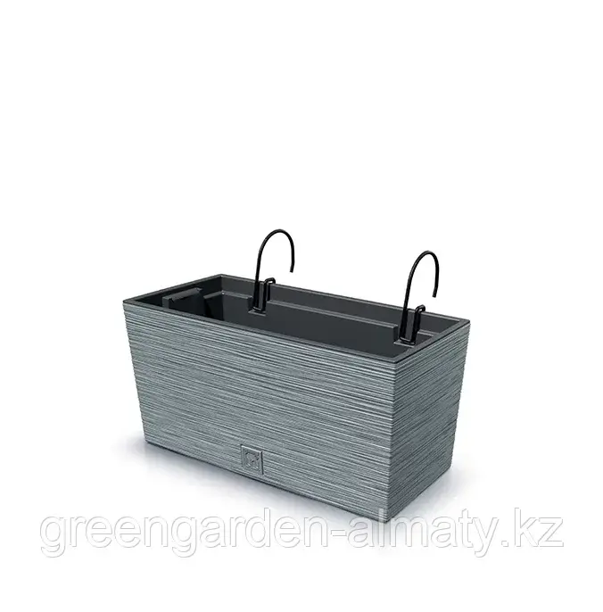 Горшок навесной с внутренней вставкой FURU Case DFC400W | Prosperplast Бетон Код: DFC400W-422U