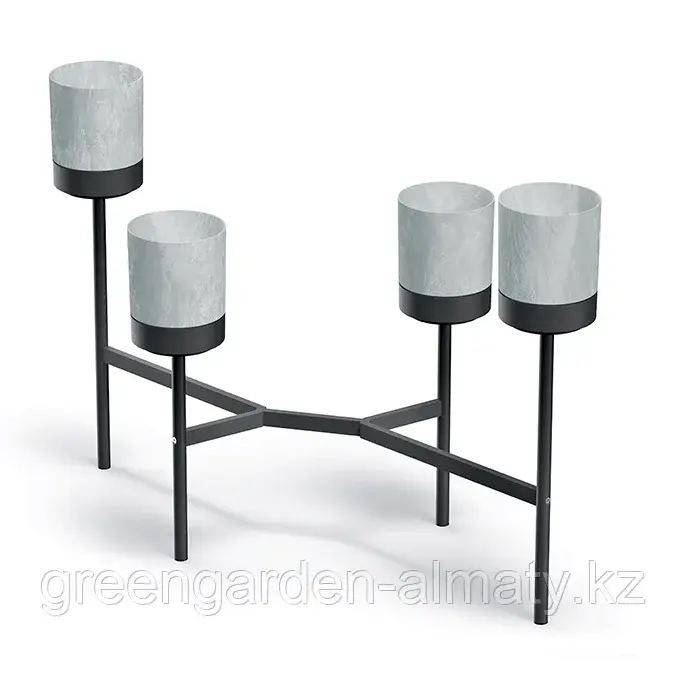 Подставка с четырьмя горшками Bloomie Stand IKDL4L | Prosperplast (Польша) Конкрит Код: IKDL4L-422U