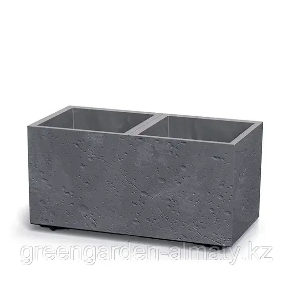 Горшок на колесиках Siera Square Beton Effect DSI800E | Prosperplast(Польша) Код: DSI800E-S433