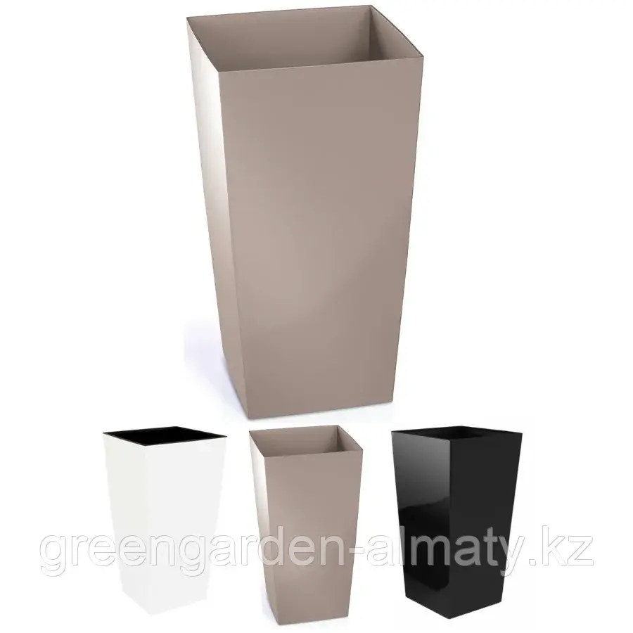 Горшок с внутренней вставкой Urbi Square | Prosperplast Код: DURS240-S449