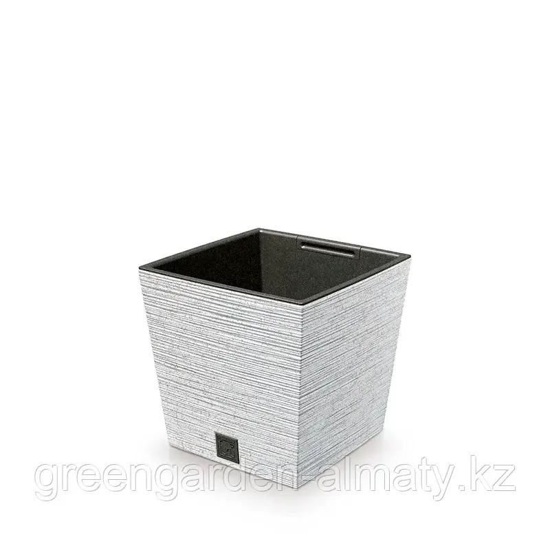 Горшок с внутренней вставкой FURU Square Low ECO Wood DFS300W | Prosperplast Код: DFS300W-S449W