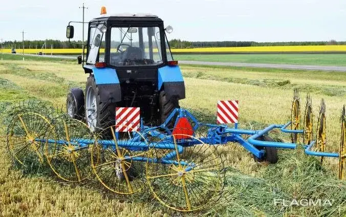 Грабли - ворошилки валкооброзователи полуприцепные ГВП-6,0