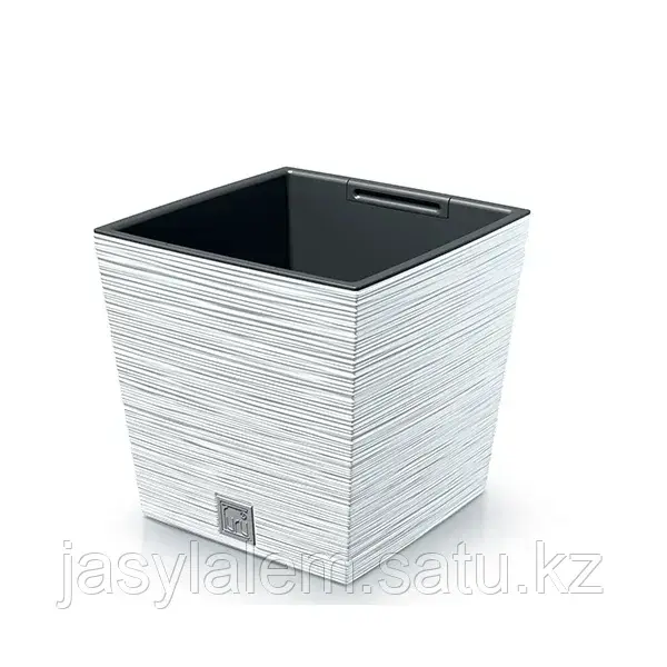 ГОРШОК С ВНУТРЕННЕЙ ВСТАВКОЙ FURU SQUARE LOW ECO WOOD DFS240W | PROSPERPLAS